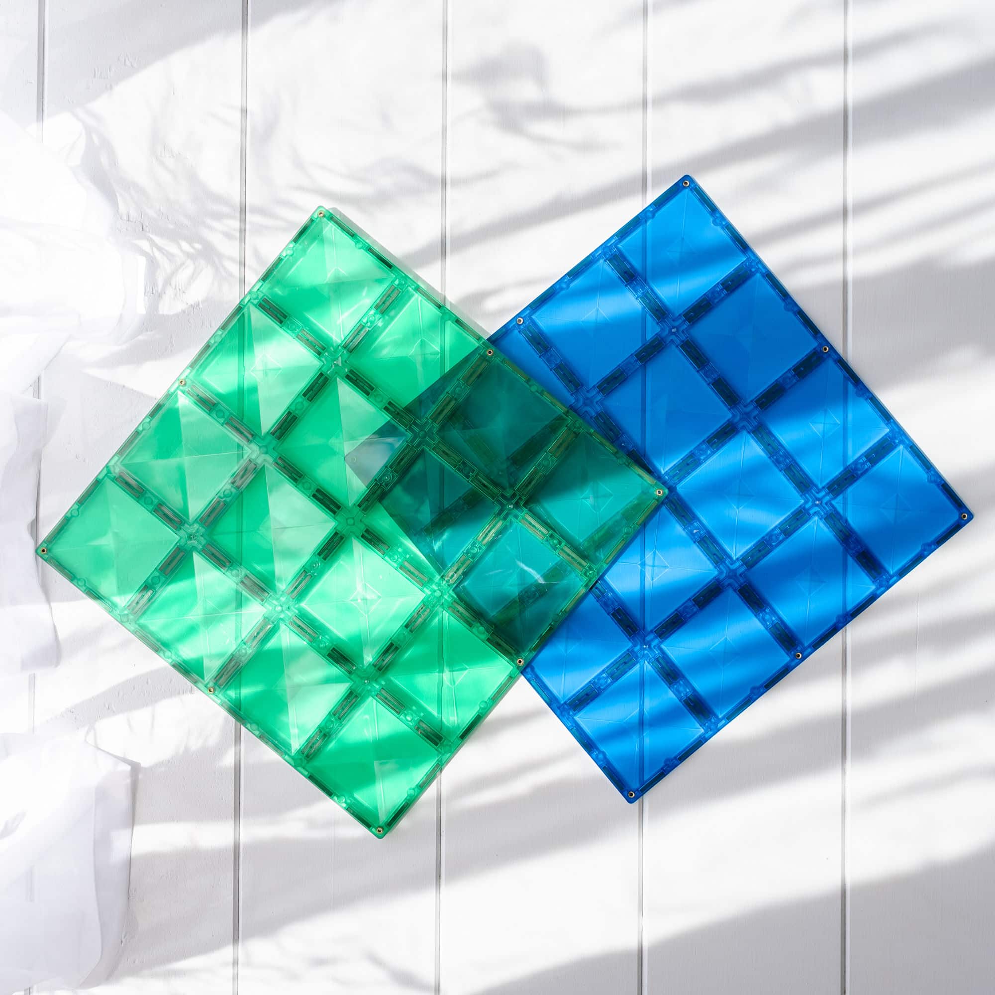 2 piece base plate pack green & blue