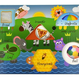 2 in 1 peg puzzle animal