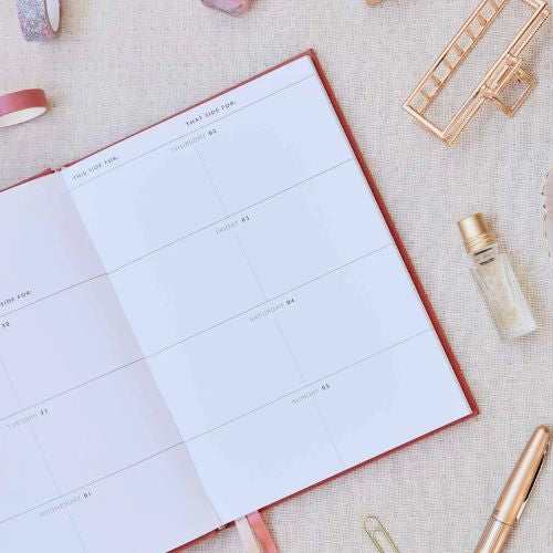 Weekly Page of the 2025 weekly planner