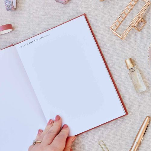 Goals page inside the 2025 weekly planner