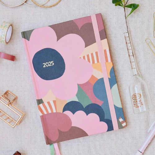 2025 weekly planner peony