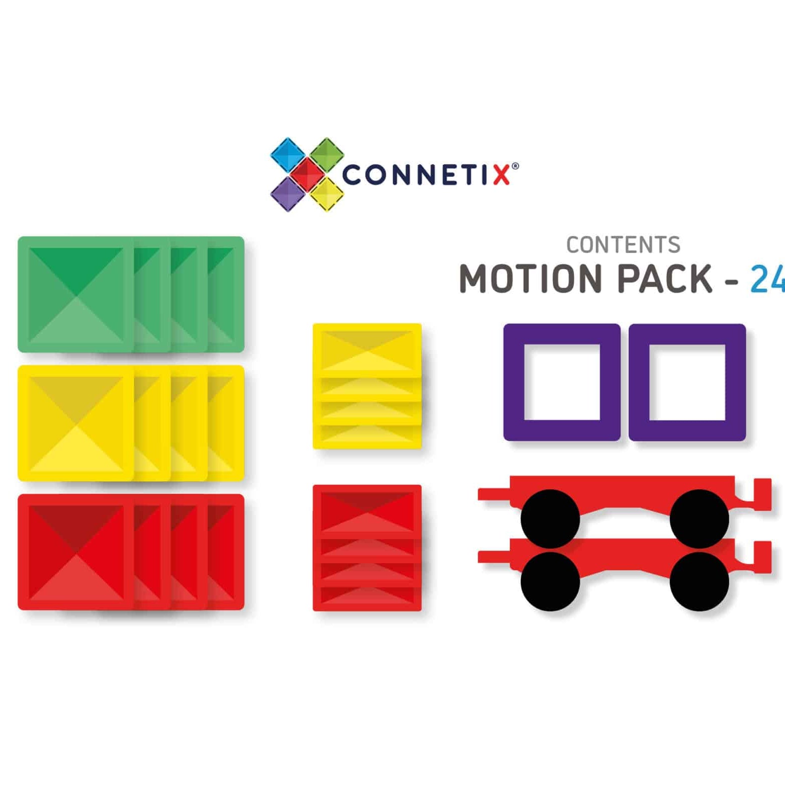 Whats included in the 24 piece motion pack