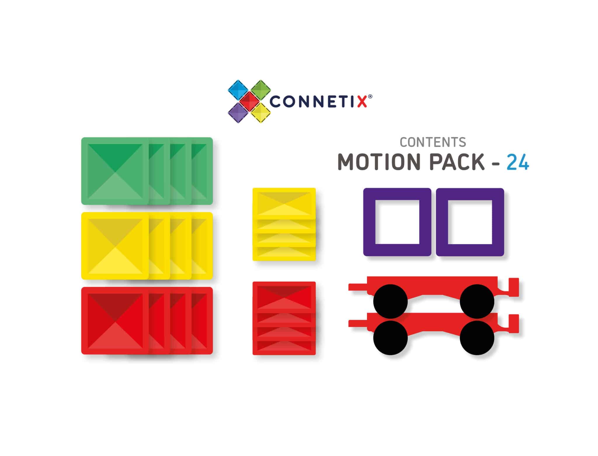 Whats included in the 24 piece motion pack
