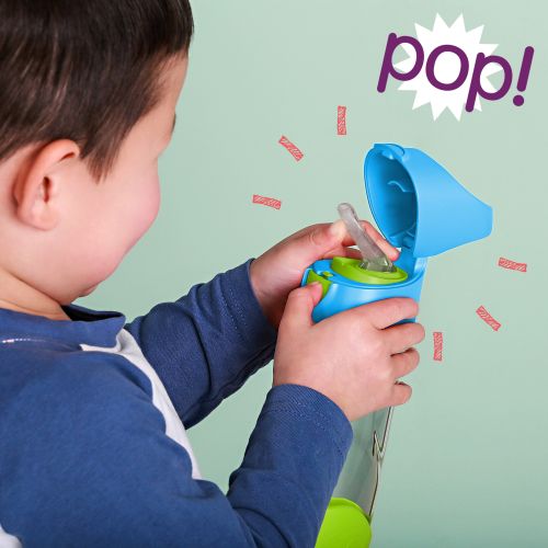 kid opening water bottle