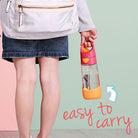 girl carrying drink bottle