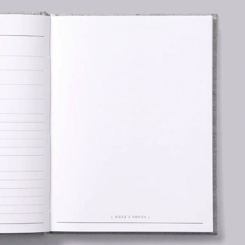 Inside page of the 9 months pregnancy journal