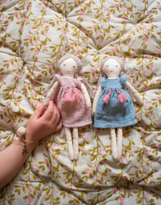 Baby doll daisy in pink dress