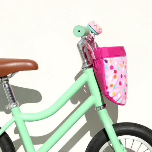 Side of the bike basket on a bike