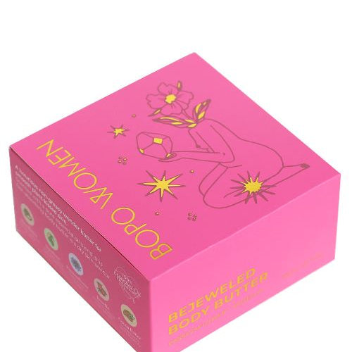 Bejewelled body butter box