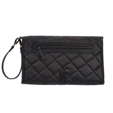 Back of the change mat clutch black