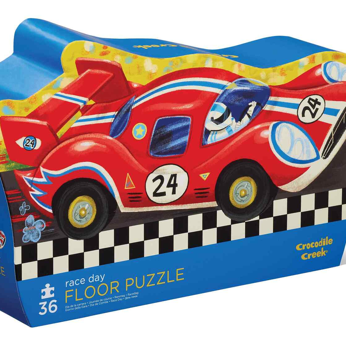 Classic Style Floor Puzzle 36 pieces in a Racing Car Design