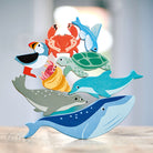 Coastal animals in a puzzle