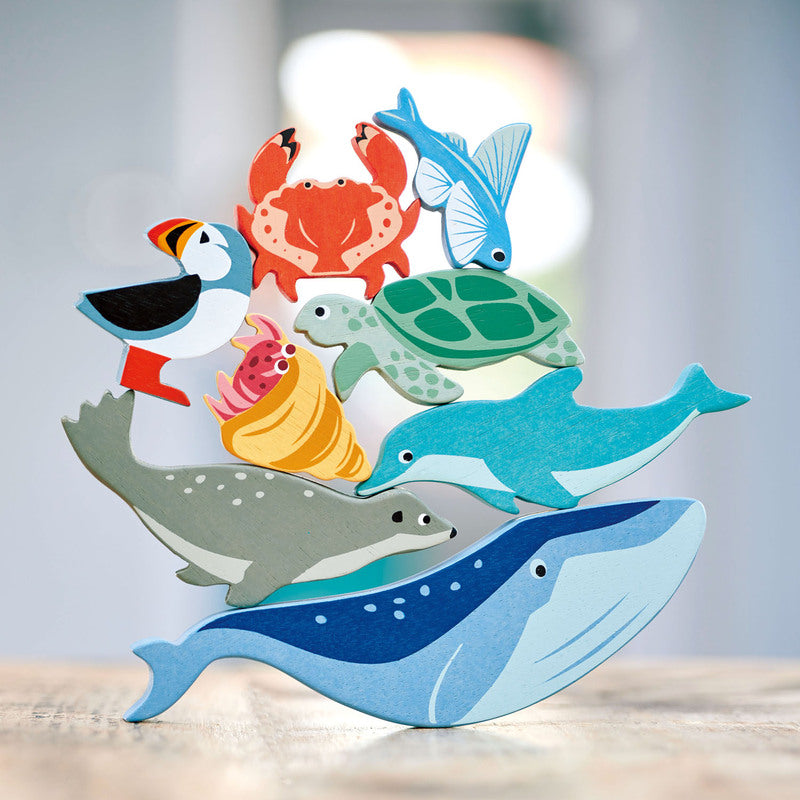 Coastal animals in a puzzle