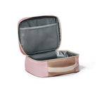 crywolf blush colorblock lunch bag opened