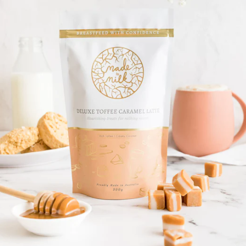 breastfeeding deluxe toffee caramel latte mix