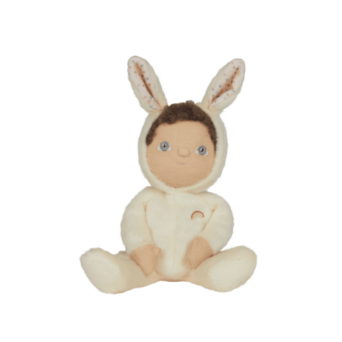 dinky dinkum basil bunny cream doll