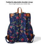 Back of the nappy backpack floral
