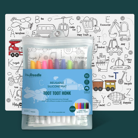 resuable hey doodle cars and trucks drawing pad