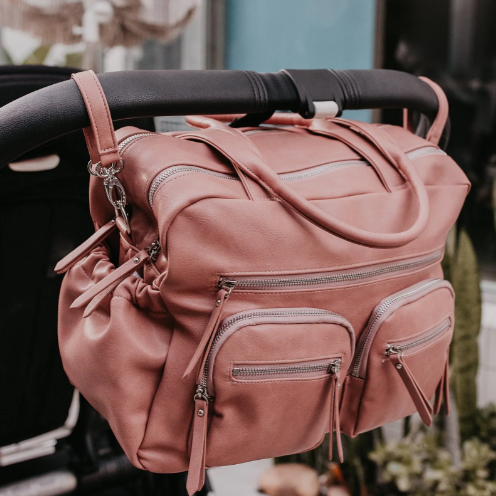 Carry all nappy bag hanging on the pram