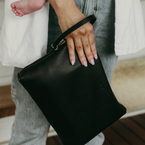 Nappy pouch in black