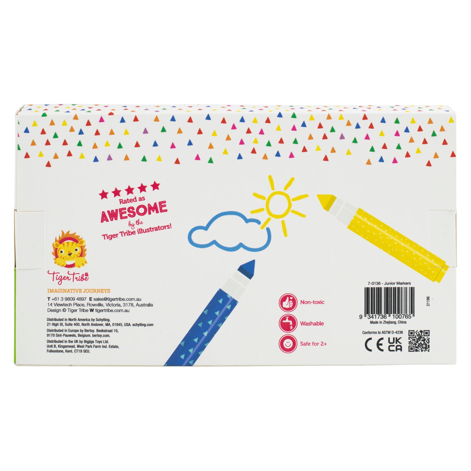 Back of box junior markers