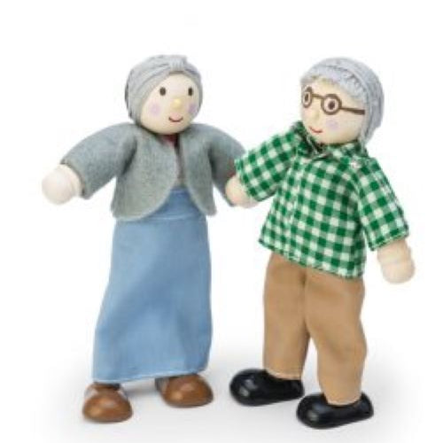 Le Toy Van Grandparent Set of wooden dolls