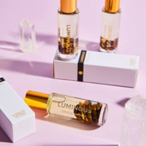 Luminous crystal perfume roller