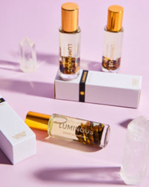 Luminous crystal perfume roller