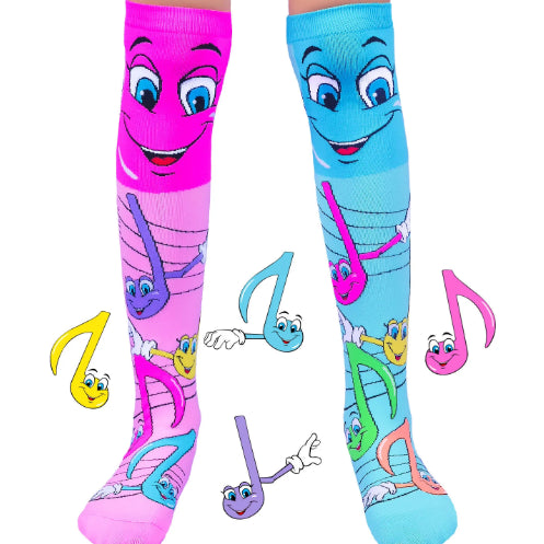 Music Notes Socks Age 6-99