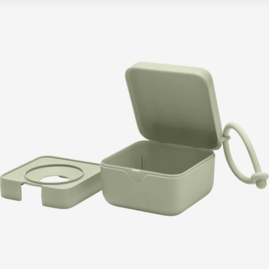 Pacifier box sage with insert taken out.