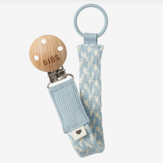 Pacifier clip baby blue