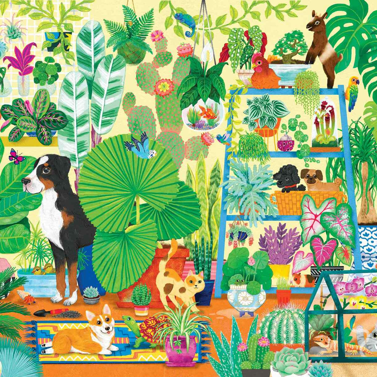 500 piece puzzle plants and pets