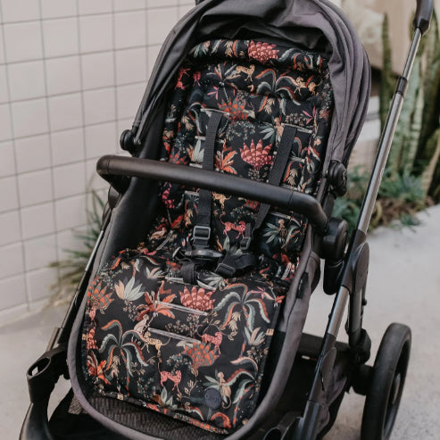 Pram seat liner in Black jungle