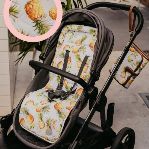 Pram seat liner pineapple