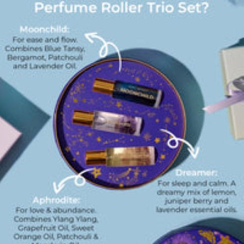 Perfume roller trio gift pack
