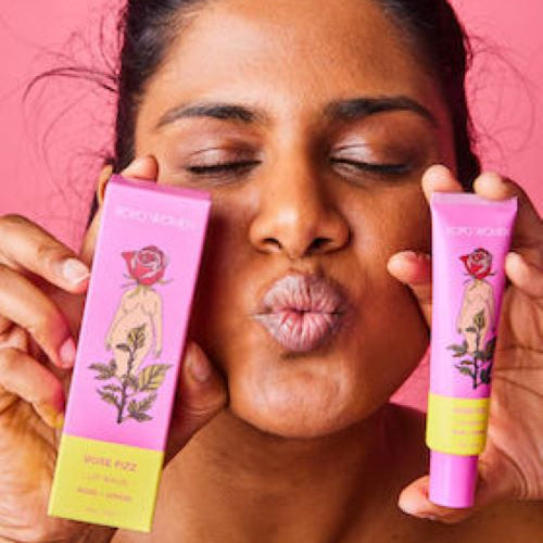 rose fizz lip balm