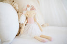 sienna doll pale pink with white tutu and bunny crown 50cm alimrose