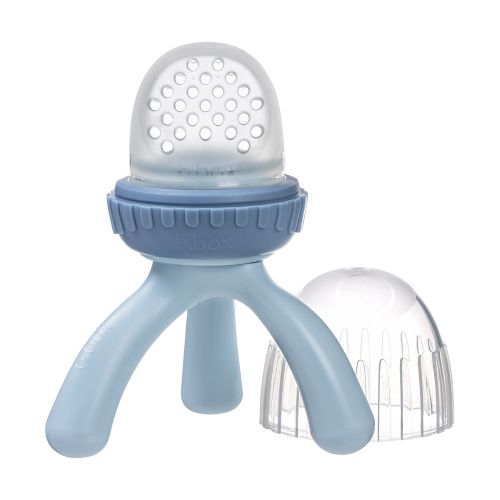 B.Box silicone fresh food feeder in the color lullaby blue