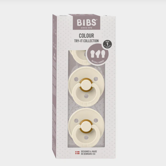 Bibs Try it pack of 3 dummies ivory