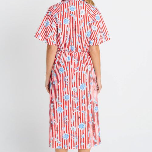 amalfi maxi dress amalfi print back