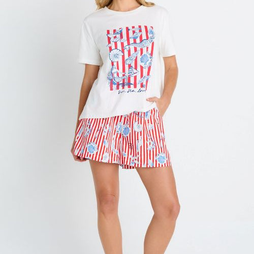model wearing the amalfi shorts