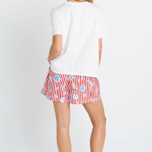 back of the amalfi short in amalfi print