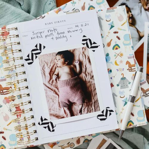 inside of the baby firsts journal