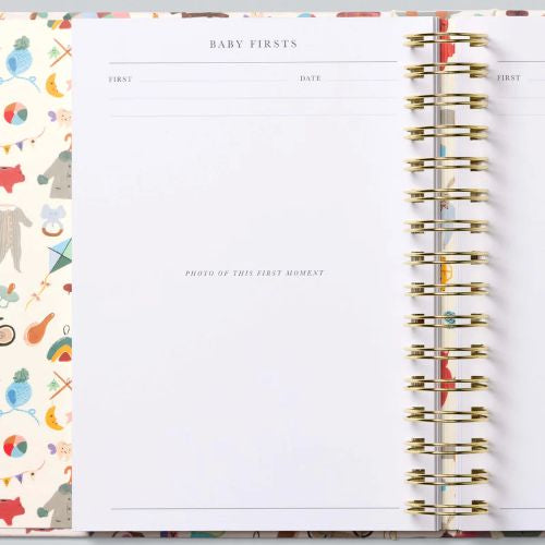 inside page of the baby firsts journal