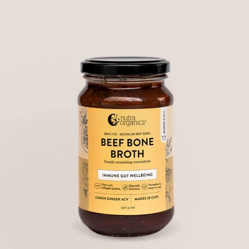 beef bone broth concentrate lemon and ginger