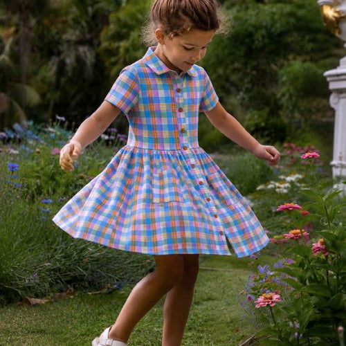 Girl twirling in dress