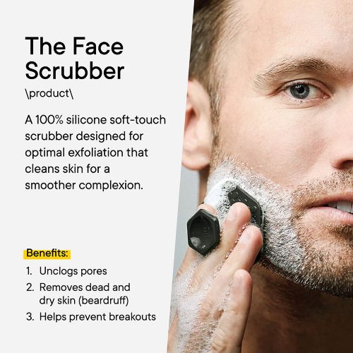 Tooletries face scrubber being used. 100% silicone