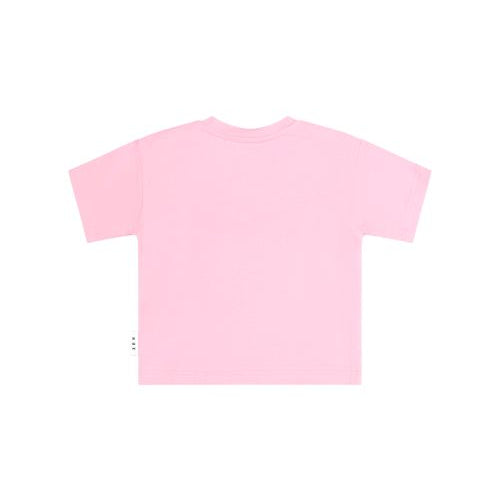 back of the furry slouchy strawberry tee