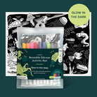 reusable silicone hey doodle glow in the dark deep sea creatures mat