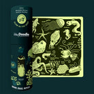 hey doodle reusable glow in the dark sea creatures drawing pad
